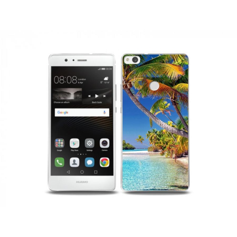 Gél tok mmCase a mobil Huawei P9 Lite (2017) - tengerpartra