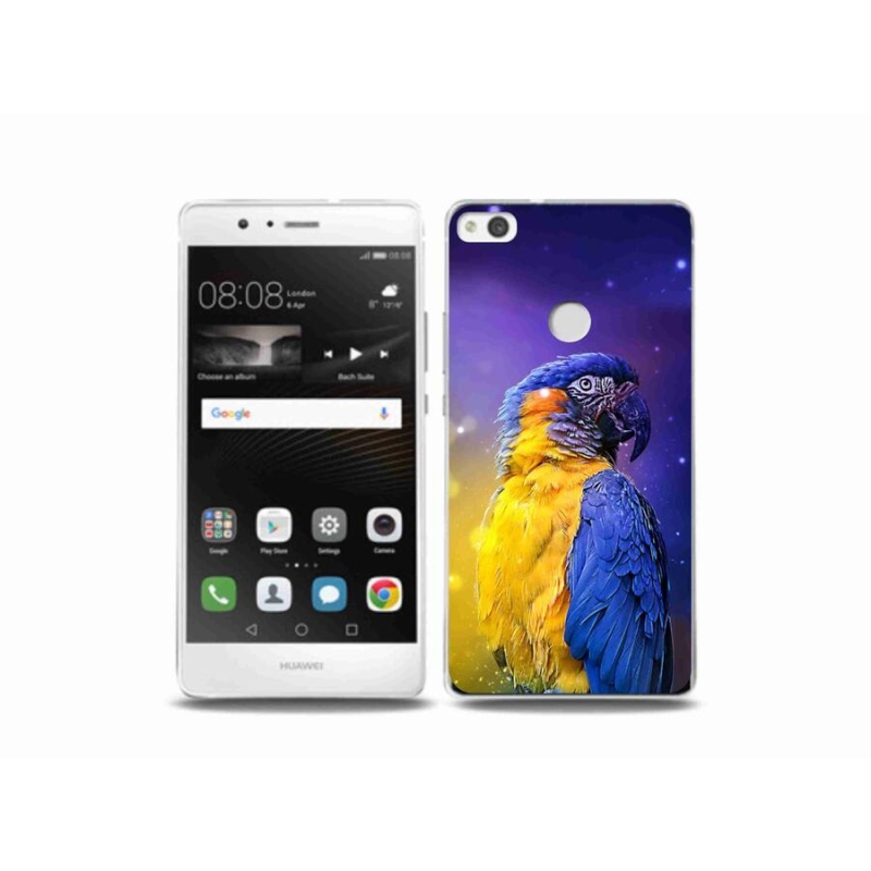 Gél tok mmCase a mobil Huawei P9 Lite (2017) - papagáj ara 1