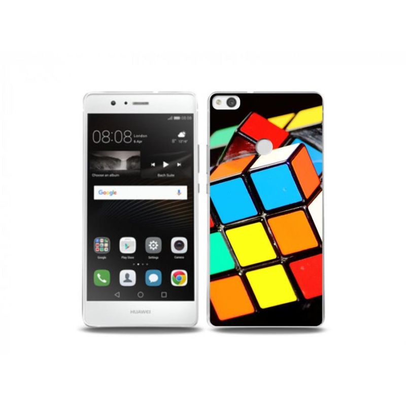 Gél tok mmCase a Huawei P9 Lite (2017) számára - Rubik-kocka