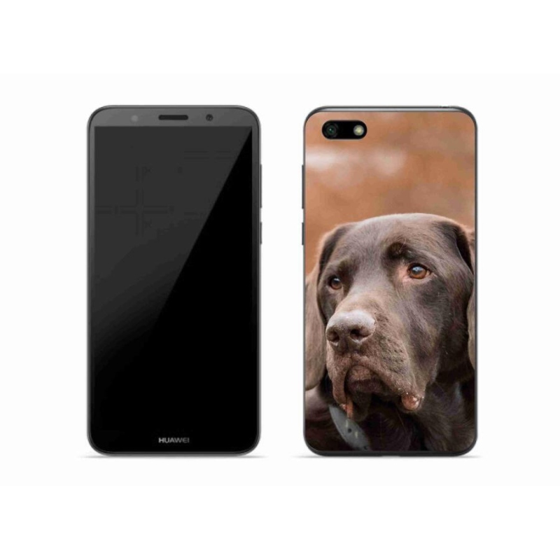 Gél tok mmCase mobiltelefonhoz Huawei Y5 (2018) - barna labrador