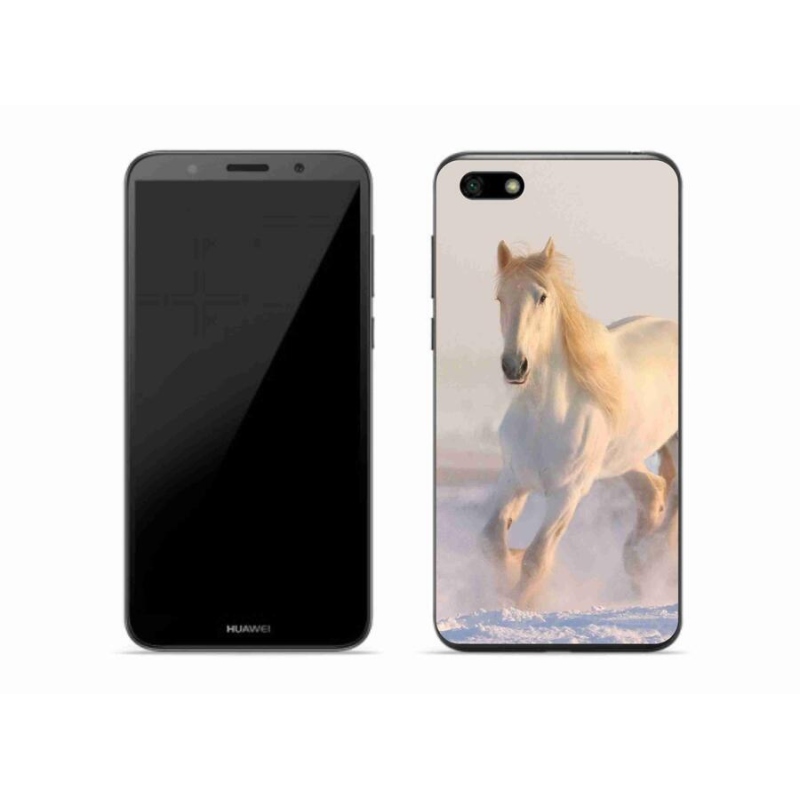 Gél tok mmCase a mobil Huawei Y5 (2018) - ló a hóban