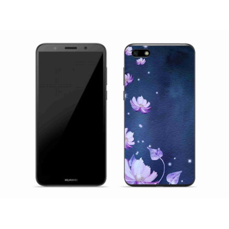 Gél tok mmCase a mobil Huawei Y5 (2018) - hulló virágokhoz