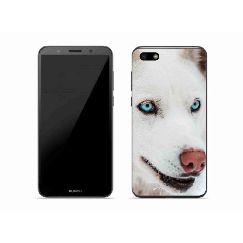 Gél tok mmCase a Huawei Y5 (2018) számára - kutyaszemmel nézve