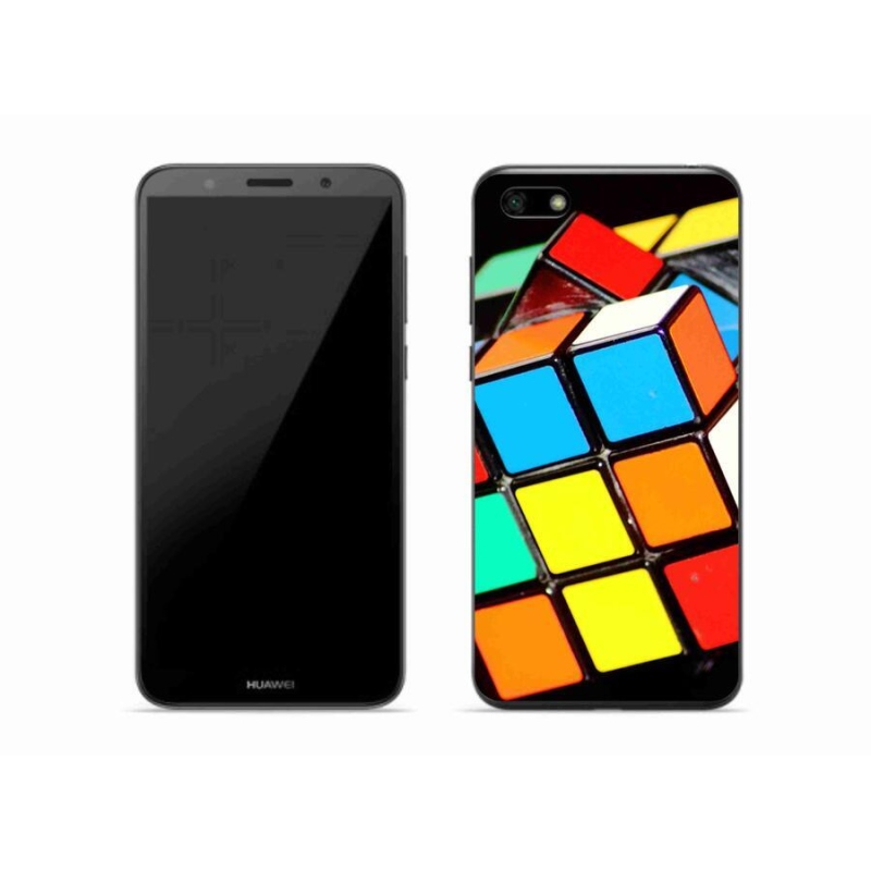 Gél tok mmCase a mobil Huawei Y5 (2018) - Rubik-kocka számára
