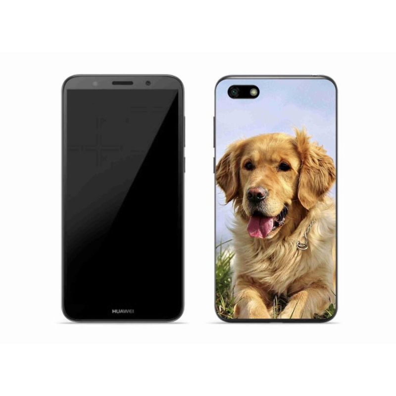 Gél tok mmCase a mobil Huawei Y5 (2018) - arany retrieverhez