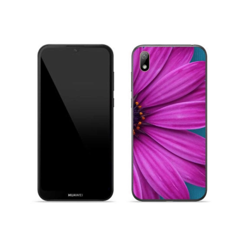 Gél tok mmCase mobil Huawei Y5 (2019) - lila margaréta