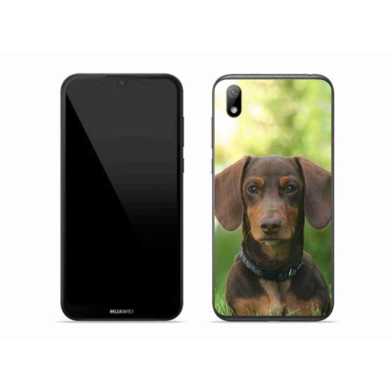 Gél tok mmCase mobiltelefonhoz Huawei Y5 (2019) - barna tacskó