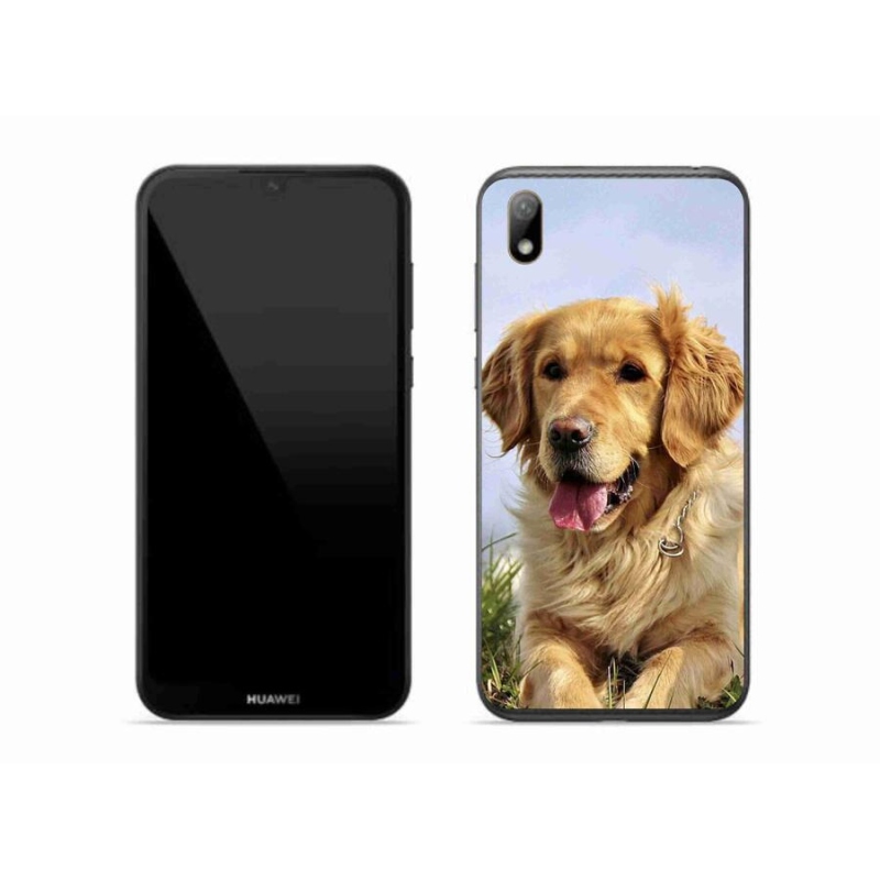 Gél tok mmCase mobil Huawei Y5 (2019) - arany retriever