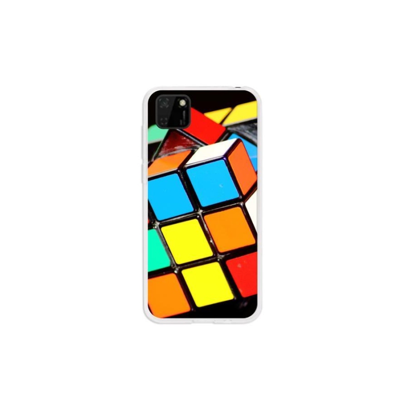 Gél tok mmCase mobil Huawei Y5p - Rubik kocka