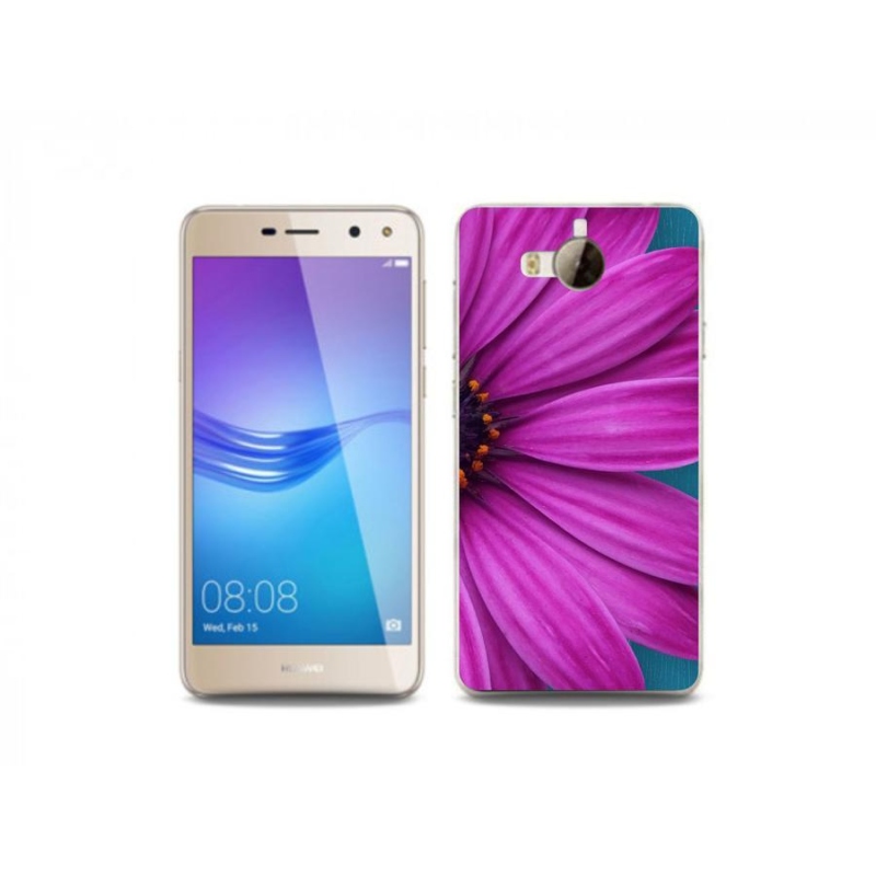Gél tok mmCase a mobil Huawei Y6 (2017) - lila margaréta