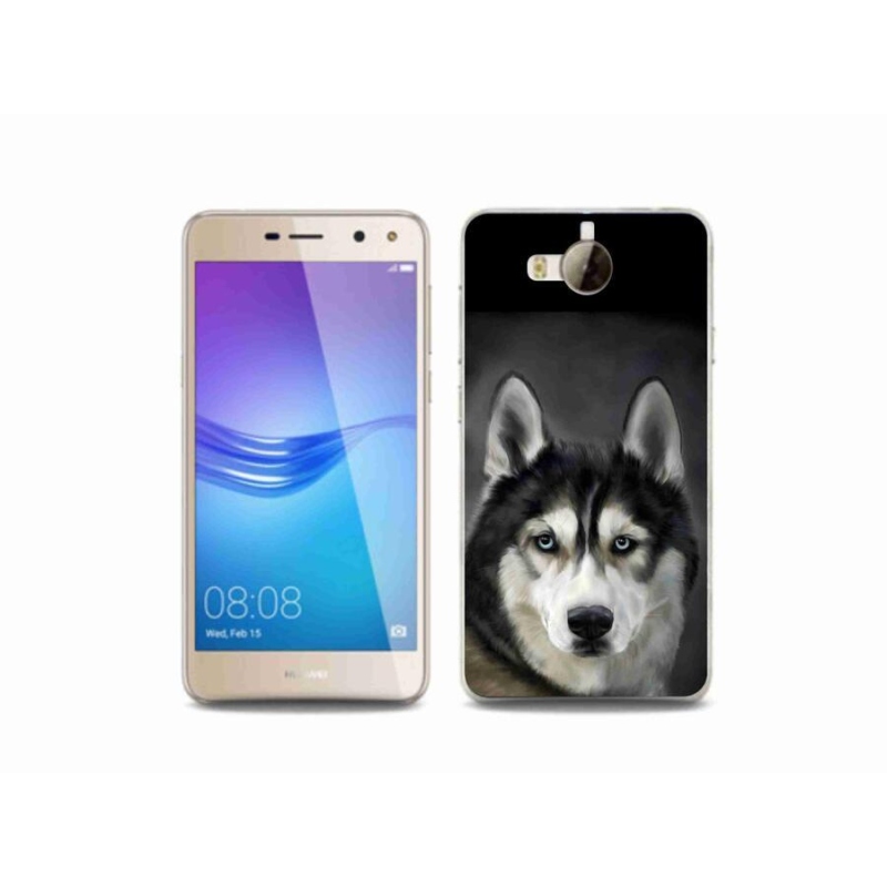 Gél tok mmCase mobil Huawei Y6 (2017) - husky