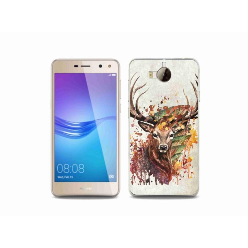Gél tok mmCase a mobil Huawei Y6 (2017) - szarvas 1