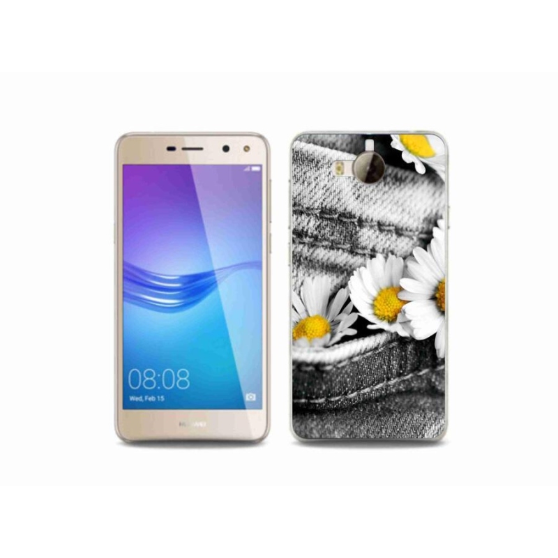 Gél tok mmCase a mobil Huawei Y6 (2017) - margarétákhoz