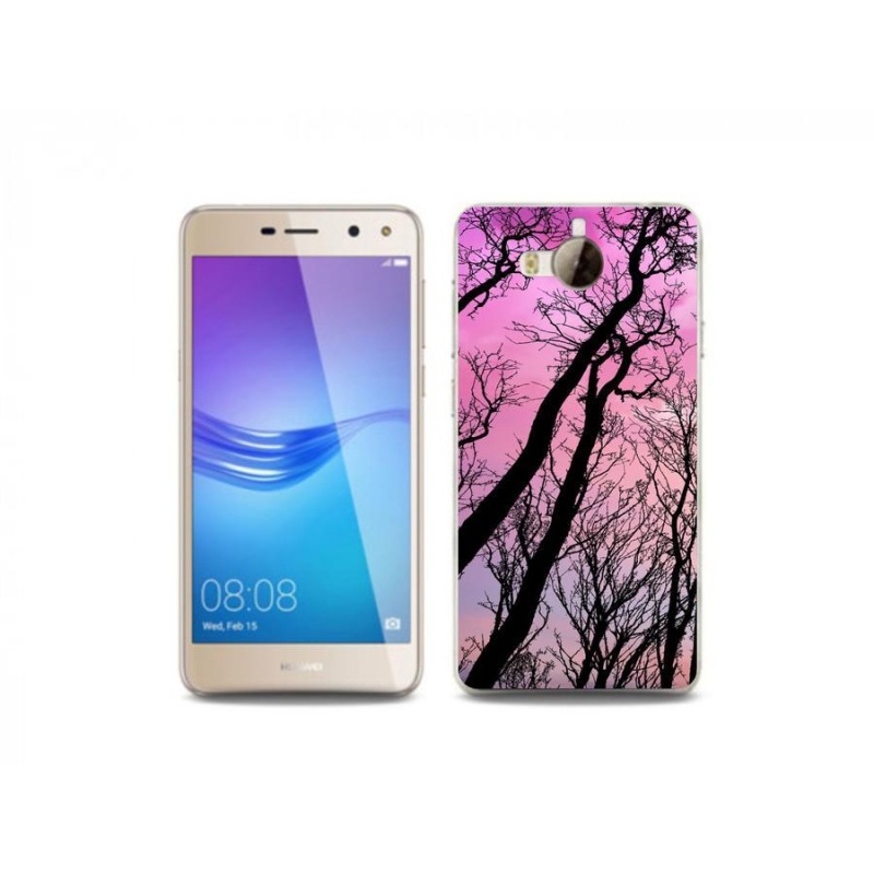 Gél tok mmCase a mobil Huawei Y6 (2017) - kidőlt fákhoz