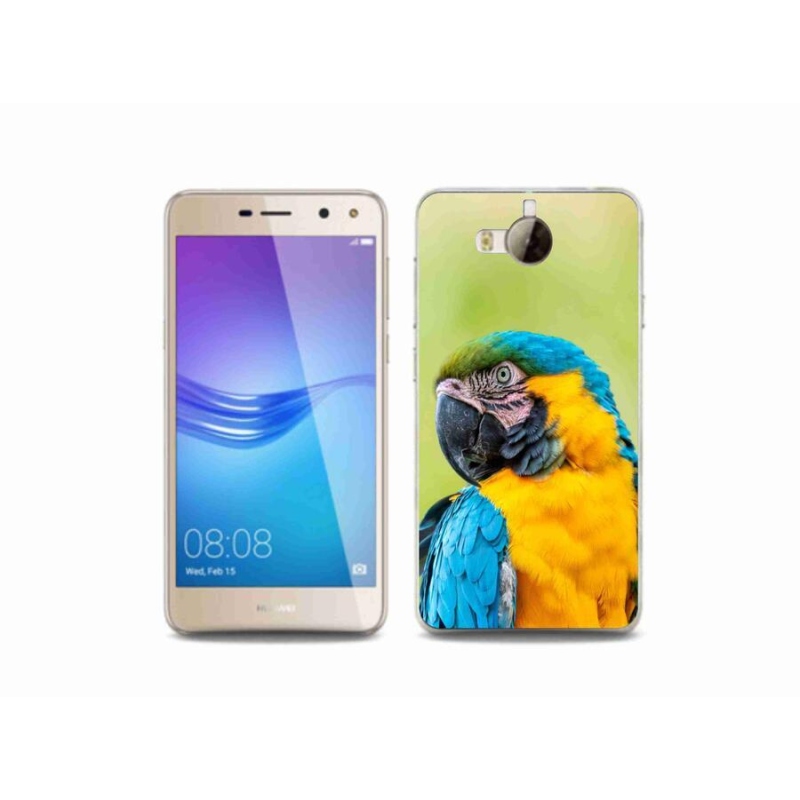 Gél tok mmCase mobil Huawei Y6 (2017) - papagáj ara 2
