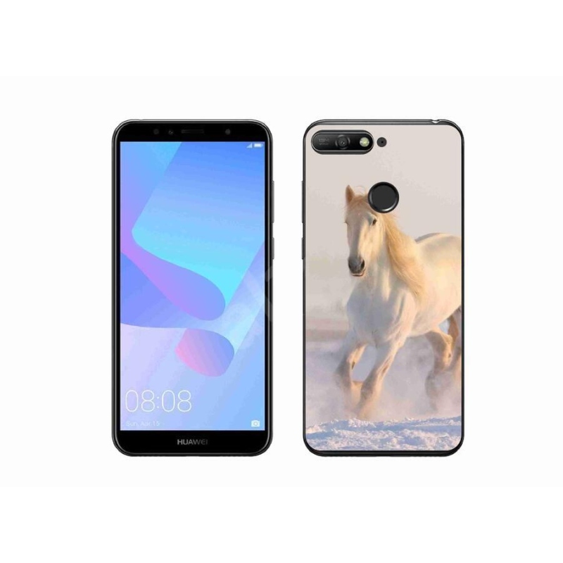 Gél tok mmCase mobil Huawei Y6 Prime 2018 - ló a hóban