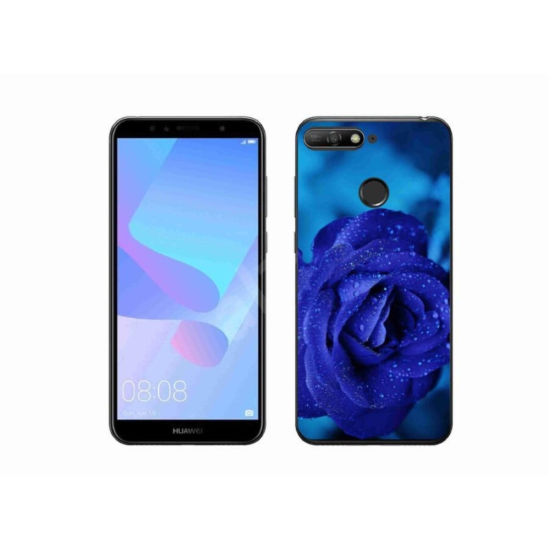 Gél tok mmCase a Huawei Y6 Prime (2018) - kék rózsa