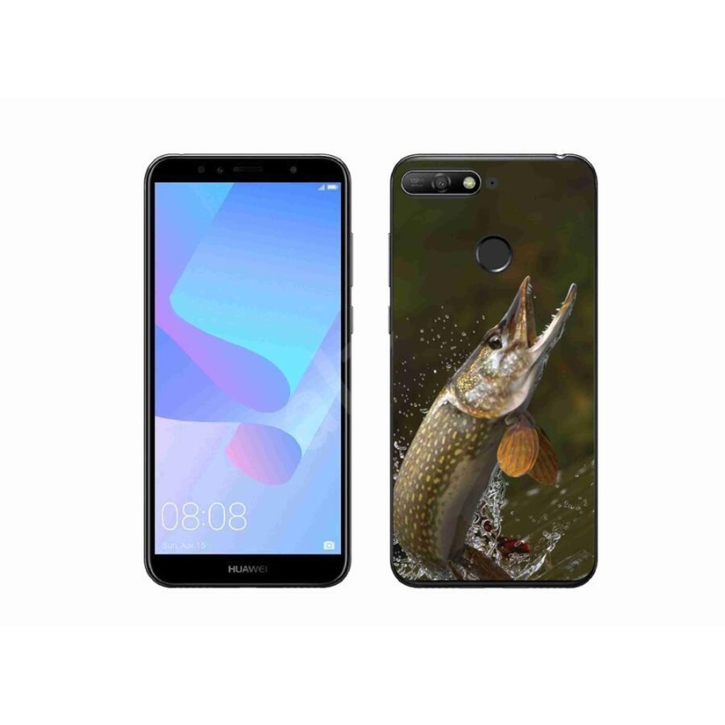Gél tok mmCase a Huawei Y6 Prime (2018) számára - csuka