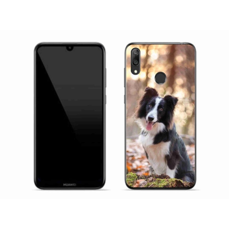 Gél tok mmCase a mobil Huawei Y7 (2019) - border colie 1