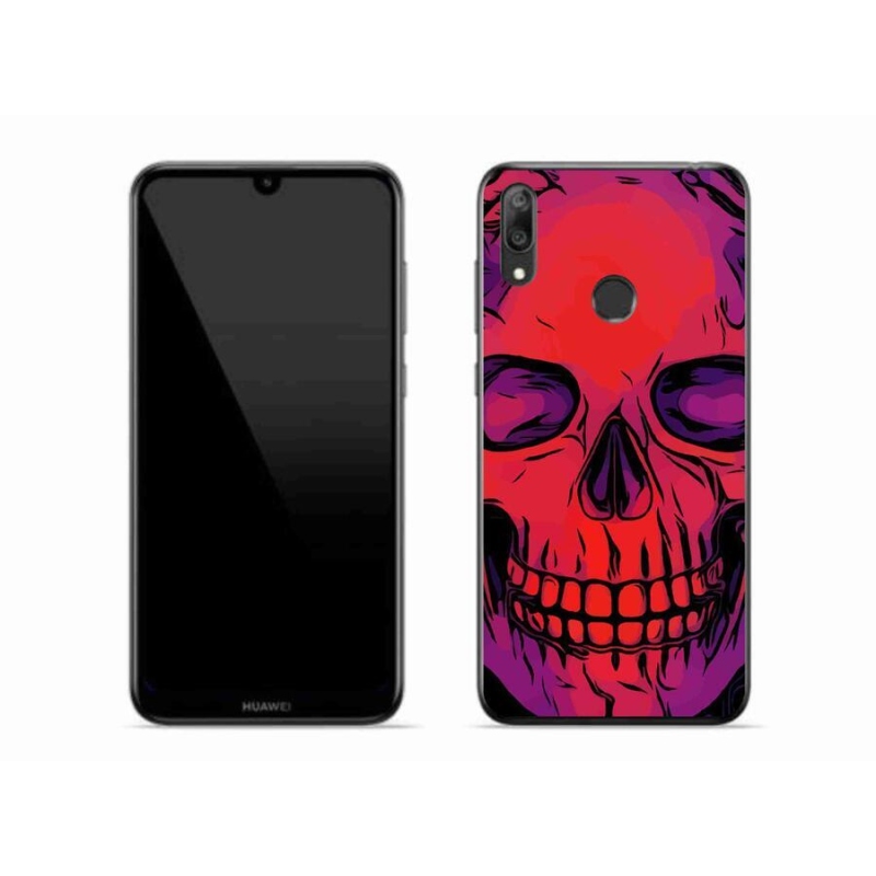 Gél tok mmCase a mobil Huawei Y7 (2019) - koponya