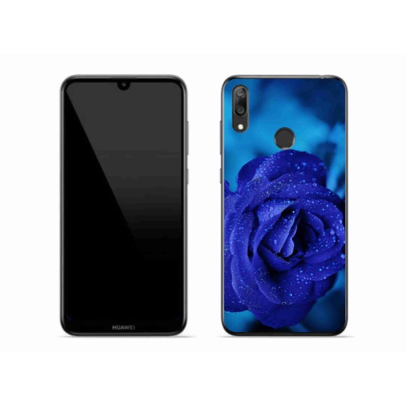 Gél tok mmCase a Huawei Y7 (2019) - kék rózsa