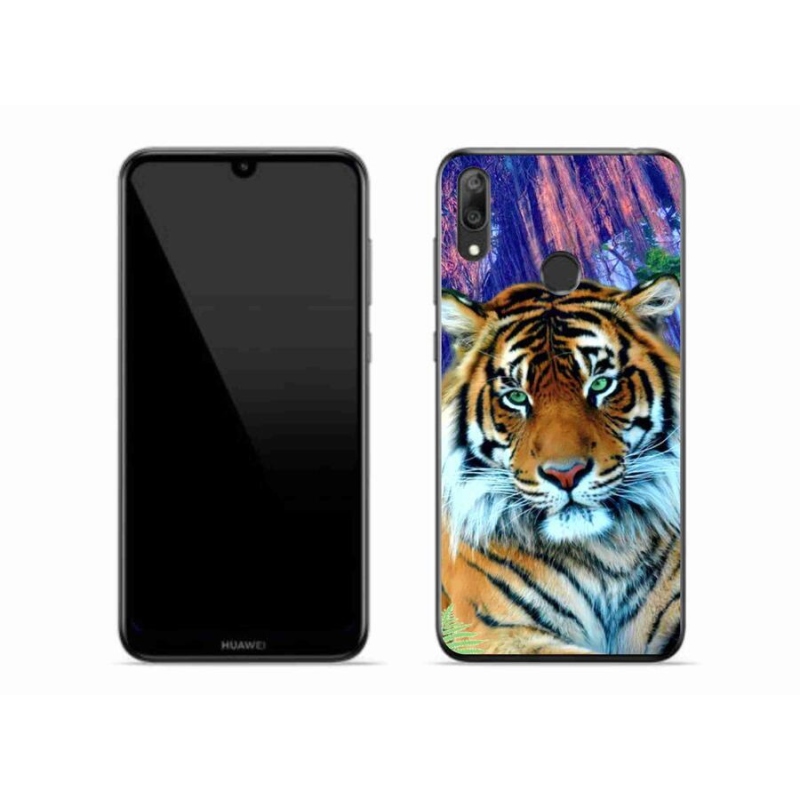 Gél tok mmCase mobil Huawei Y7 (2019) - tigris