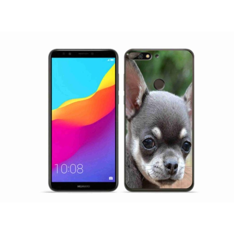 Gél tok mmCase mobil Huawei Y7 Prime (2018) - chihuahua