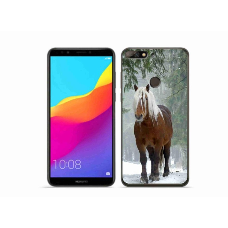 Gél tok mmCase mobil Huawei Y7 Prime (2018) - ló az erdőben