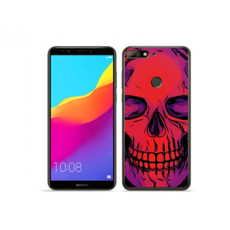 Gél tok mmCase a mobil Huawei Y7 Prime (2018) - koponya