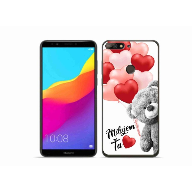 Gél tok mmCase a Huawei Y7 Prime (2018) számára - I love you