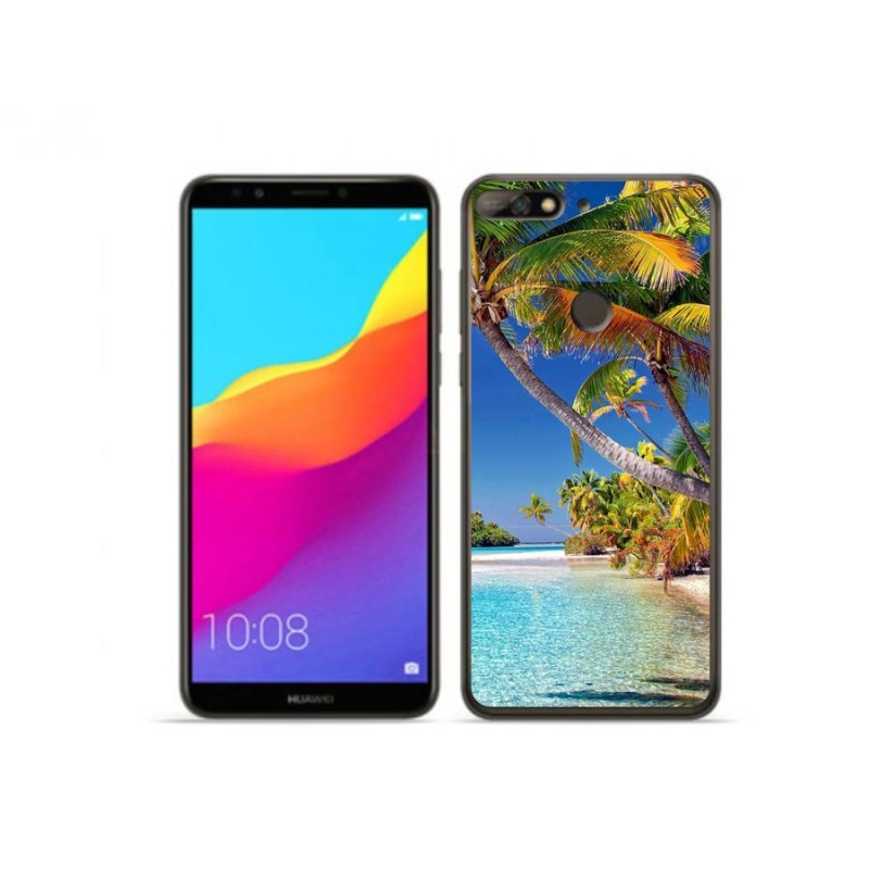 Gél tok mmCase a mobil Huawei Y7 Prime (2018) - tengerpartra
