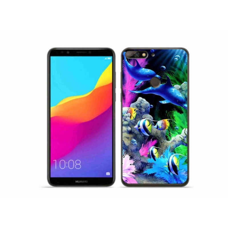 Gél tok mmCase mobil Huawei Y7 Prime (2018) - Sea World