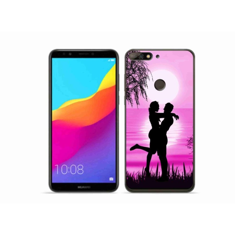 Gél tok mmCase a Huawei Y7 Prime (2018) számára - naplemente