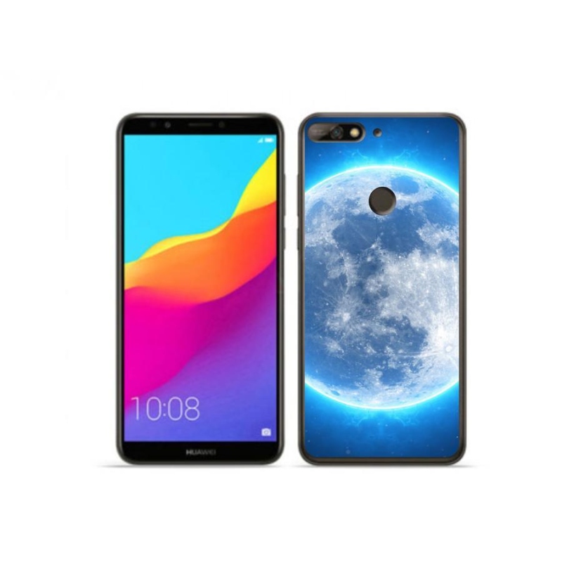 Gél tok mmCase a Huawei Y7 Prime (2018) számára - földgömb