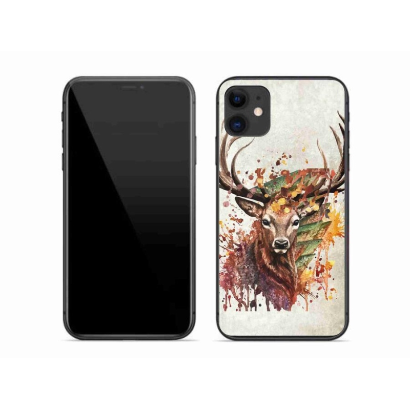 Gél tok mmCase iPhone 11 készülékhez - szarvas 1