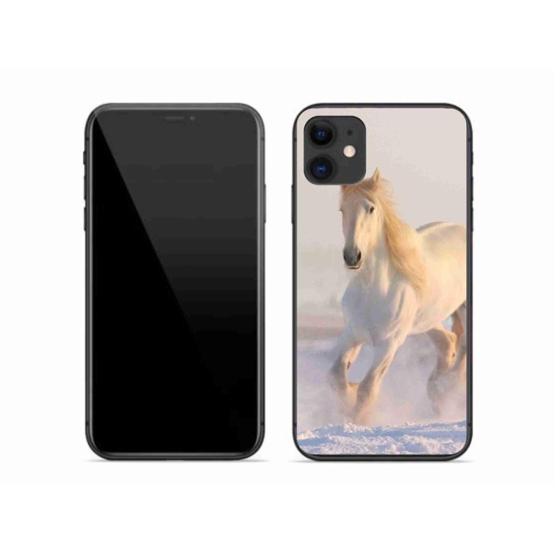 Gél tok mmCase iPhone 11 készülékhez - ló a hóban