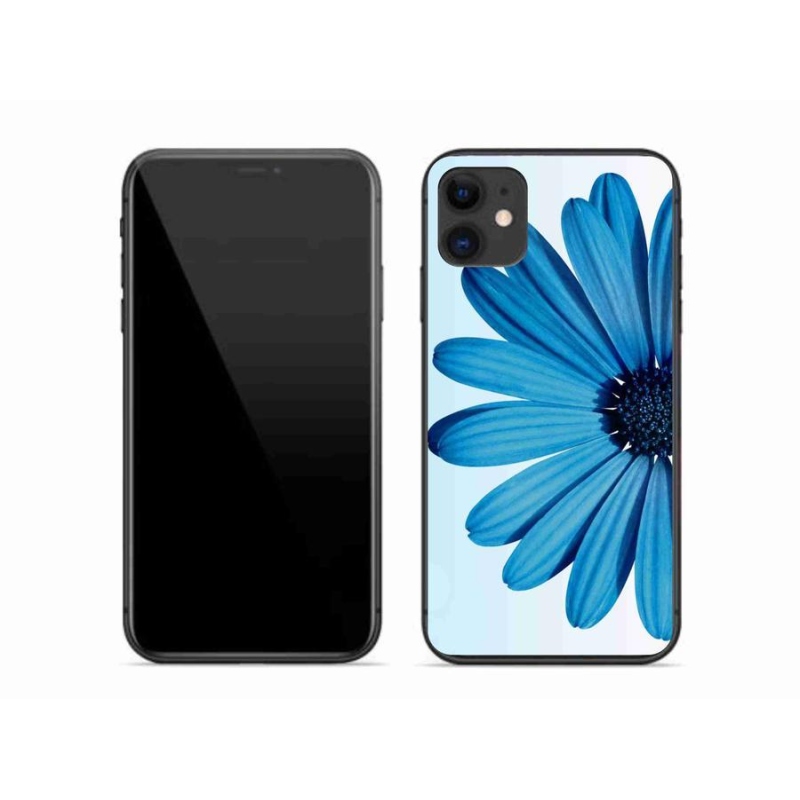 Gél tok mmCase iPhone 11 készülékhez - kék százszorszép