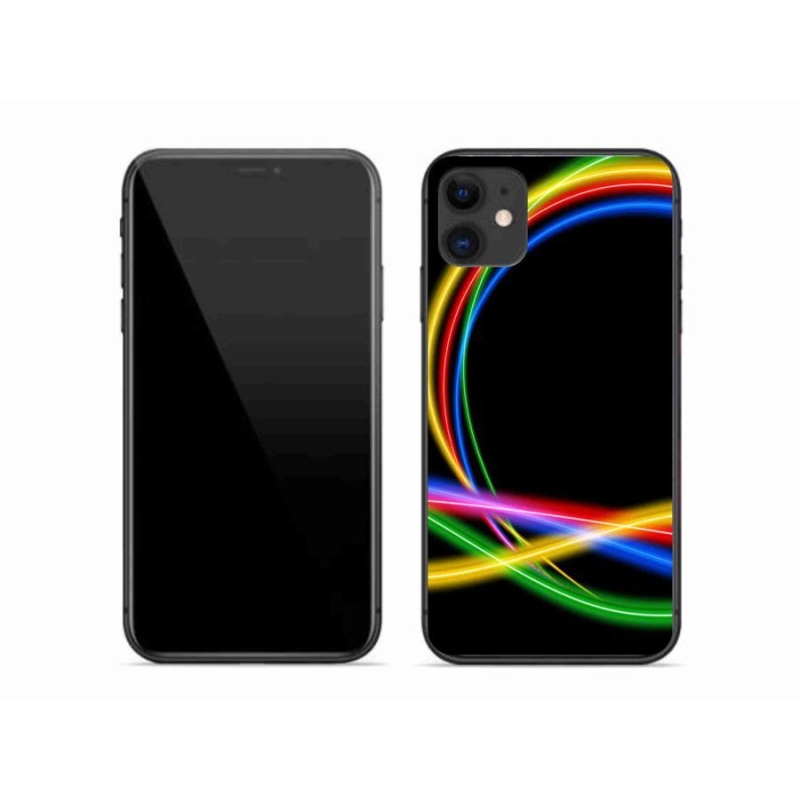 Gél tok mmCase iPhone 11 készülékhez - neon körök