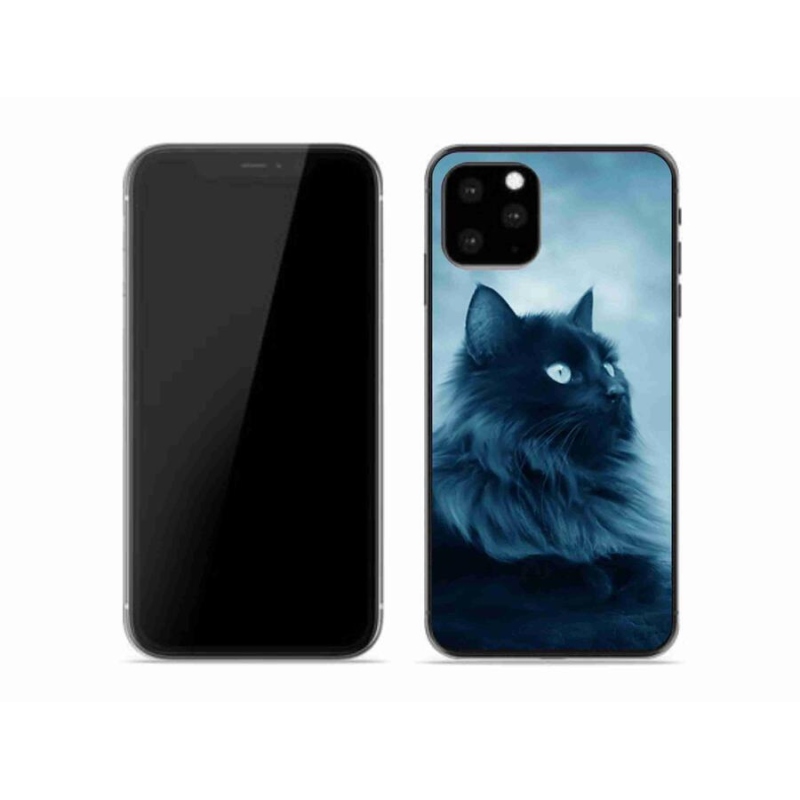 Gél tok mmCase iPhone 11 Pro készülékhez - fekete macska 1