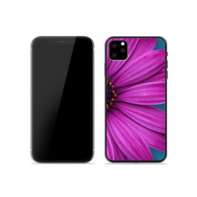 Gél tok mmCase iPhone 11 Pro készülékhez - lila százszorszép