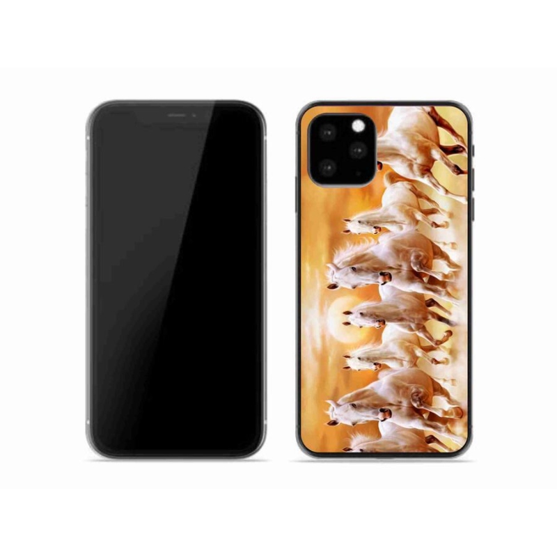 Gél tok mmCase iPhone 11 Pro készülékhez - lovak 2