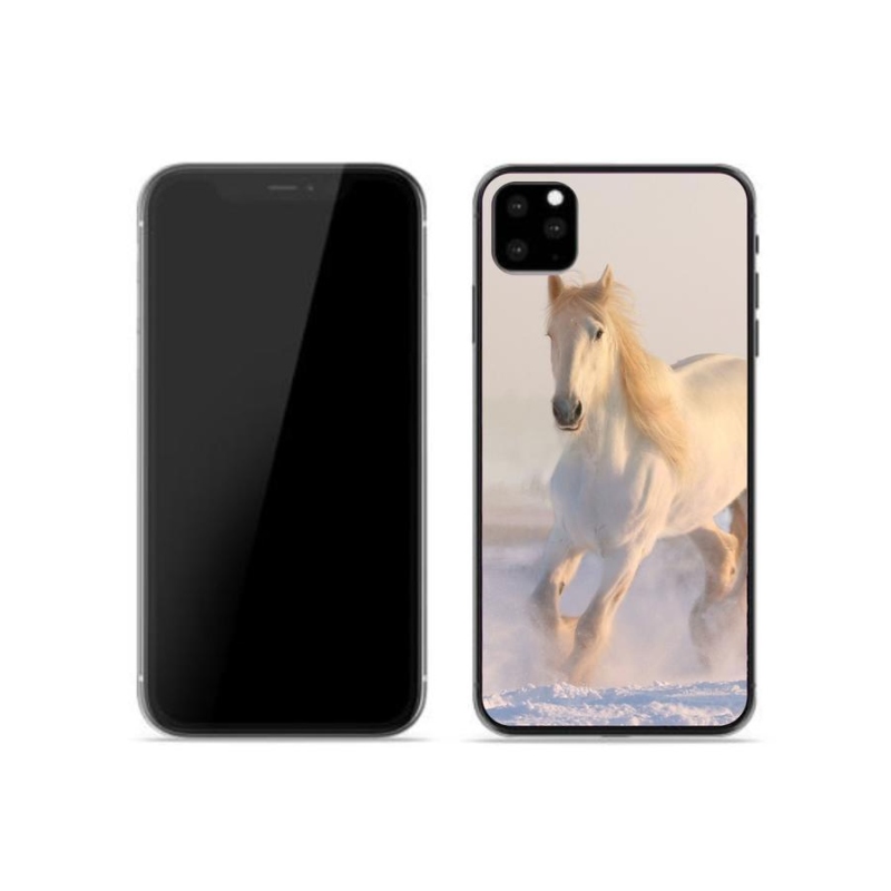 Gél tok mmCase iPhone 11 Pro készülékhez - ló a hóban