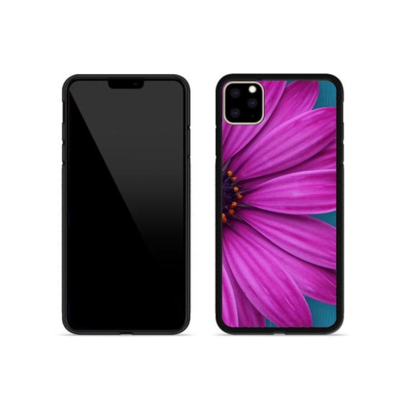 Gél tok mmCase iPhone 11 Pro Max készülékhez - lila százszorszép