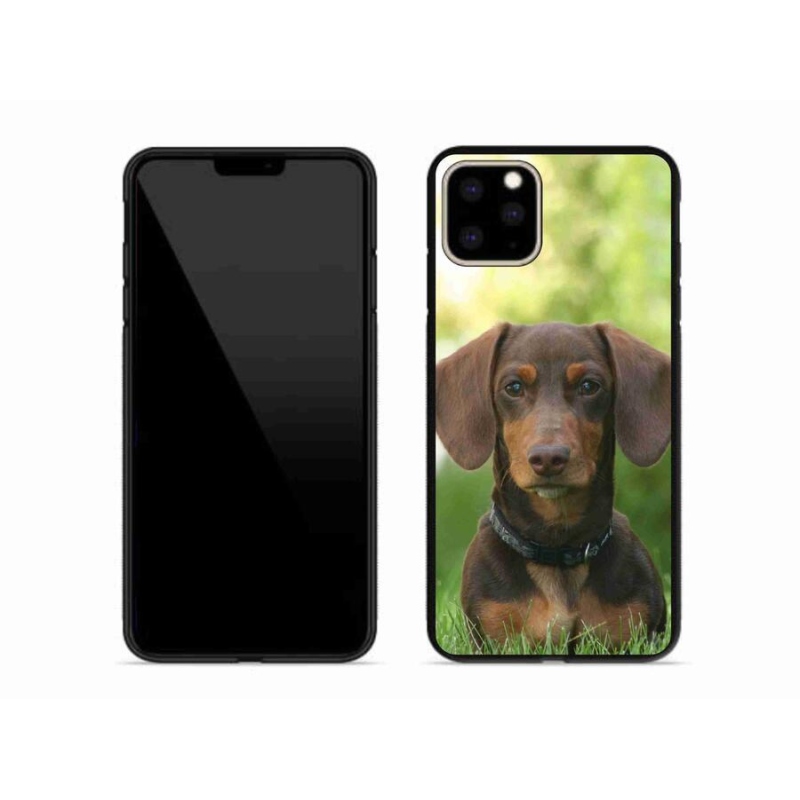 Gél tok mmCase iPhone 11 Pro Max készülékhez - barna tacskó