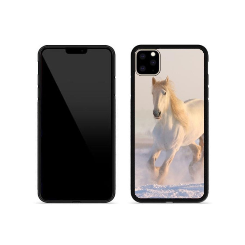 Gél tok mmCase iPhone 11 Pro Max készülékhez - ló a hóban