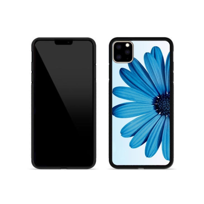 Gél tok mmCase iPhone 11 Pro Max készülékhez - kék százszorszép