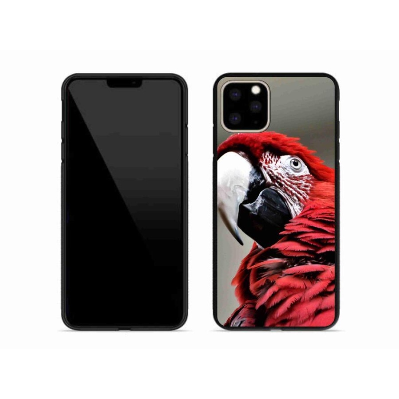 Gél tok mmCase iPhone 11 Pro Max készülékhez - papagáj ara piros