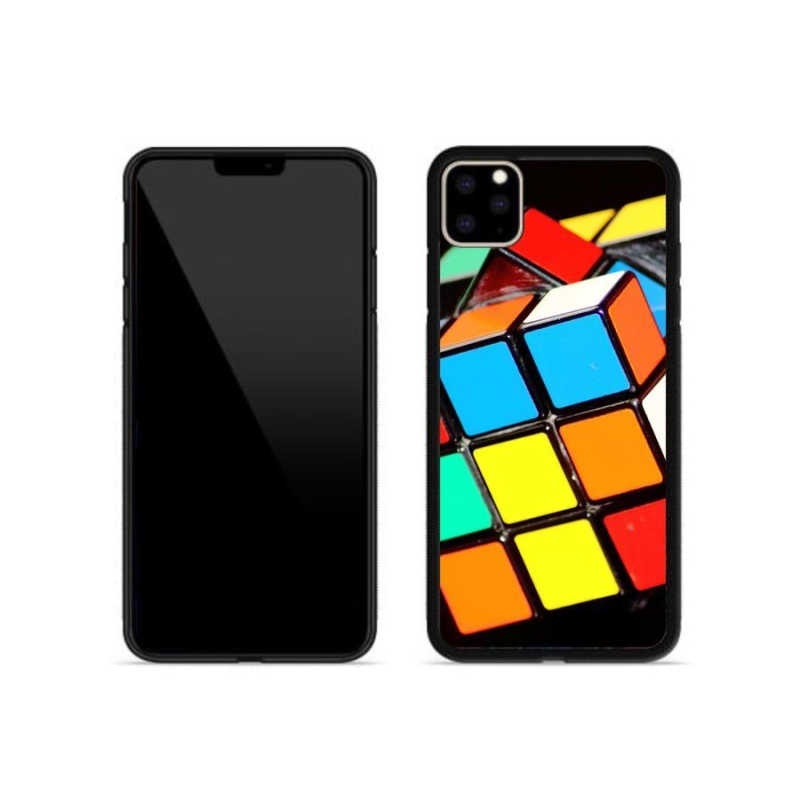 Gél tok mmCase iPhone 11 Pro Max készülékhez - Rubik-kocka