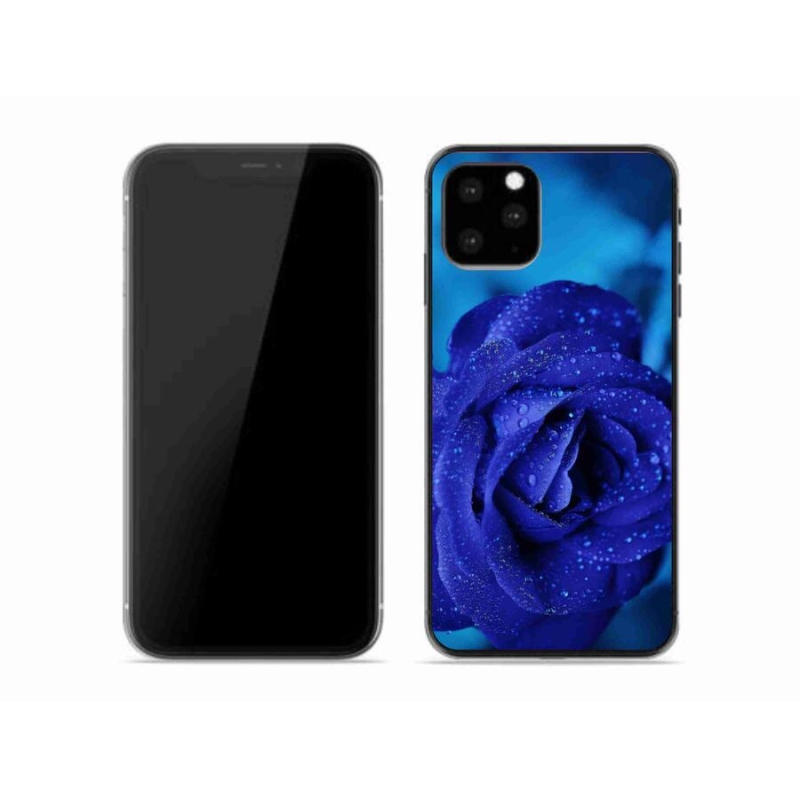 Gél tok mmCase iPhone 11 Pro készülékhez - kék rózsa