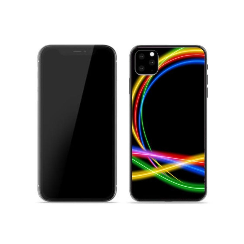 Gél tok mmCase iPhone 11 Pro készülékhez - neon körök
